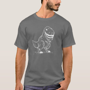 Gemeiner cooler Cartoon des Dinosaurier-T Rex T-Shirt
