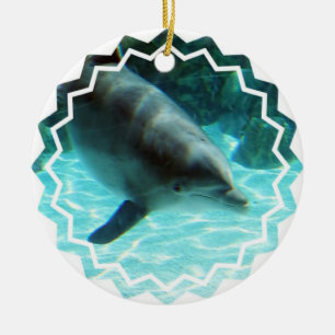 Gemeiner Delphin-Verzierung Keramikornament