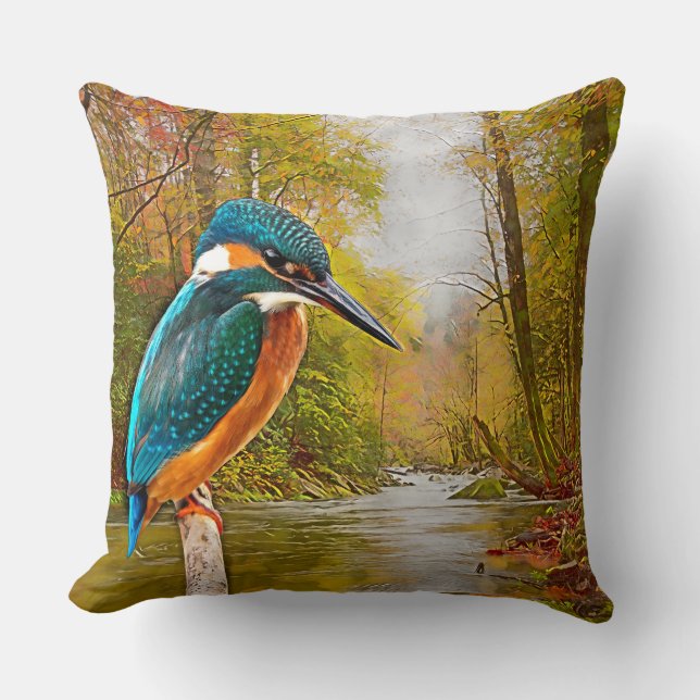 Gemeiner Eisvogel Kissen (Vorderseite)