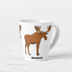 Gemeiner Elch-Cartoon Milchtasse