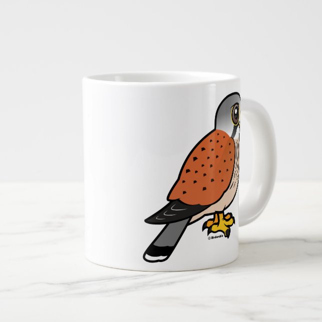 Gemeiner Kestrel Jumbo-Tasse (Vorderseite Rechts)