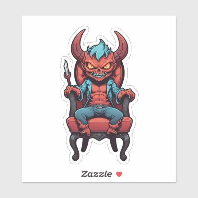 Gemeiner Urteilsdemon Aufkleber (Blatt)