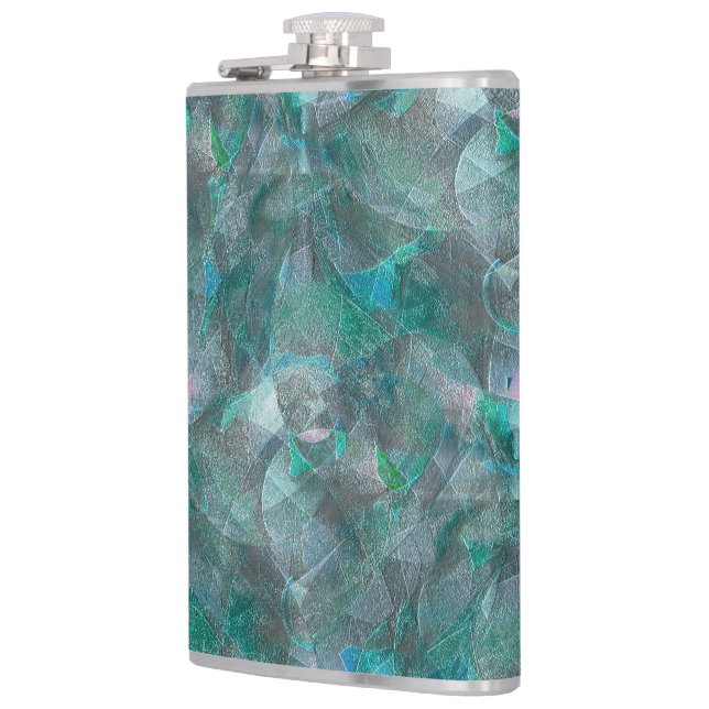 Gemeiner Zyan über unvollendetem Wandputz Flachmann (Links)