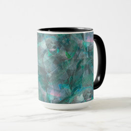 Gemeiner Zyan über unvollendetem Wandputz Tasse