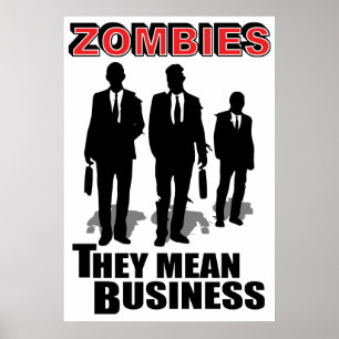 Gemeines Geschäft der Zombies Poster