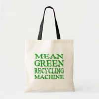 Gemeines Grün, das Maschinen-Taschen recycelt