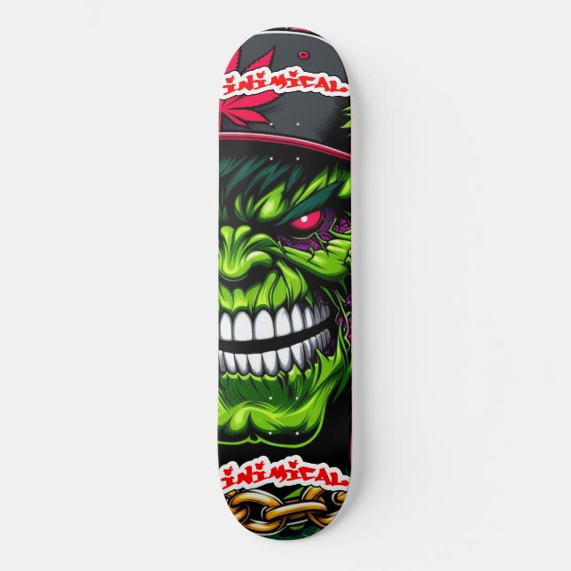Gemeines Grün Skateboard (Vorderseite)