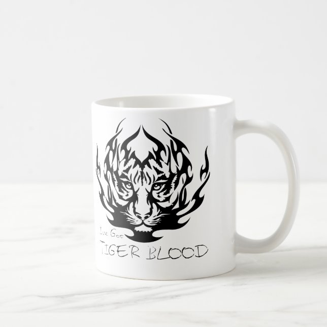 GEMEINES SCHEIN-TIGER-BLUT KAFFEETASSE (Rechts)