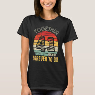 Gemeinsam 41 Jahre für immer Verheiratetes Wi-Fi T-Shirt