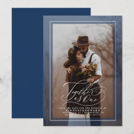 Gemeinsam als ein elegantes Save the Date Foto