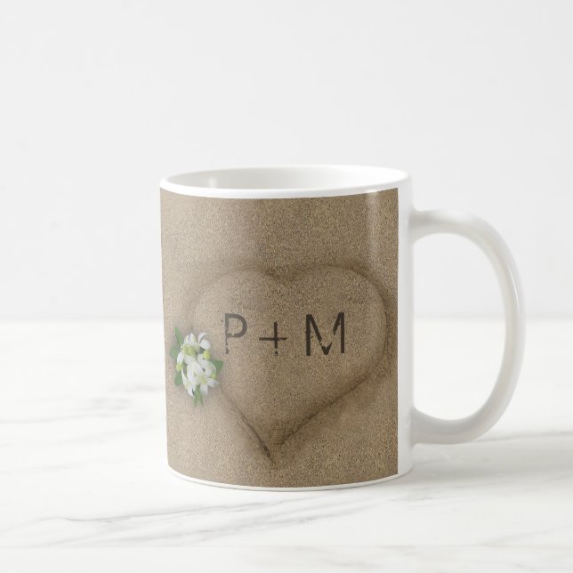 Gemeinsam am Strand spazieren Kaffeetasse (Rechts)