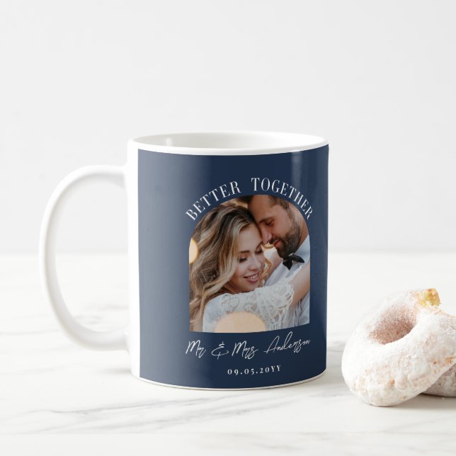 Gemeinsam Arch Foto Hochzeitsgeschenk Wohngestaltu Kaffeetasse (Mit Donut)