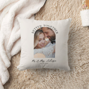 Gemeinsam Arch Foto Hochzeitsgeschenk Wohngestaltu Kissen
