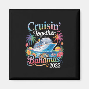 Gemeinsam auf Kreuzfahrt Bahamas Urlaub Familienkr Magnet