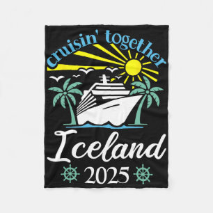 Gemeinsam auf Kreuzfahrt Island Lustige Paare Kreu Fleecedecke