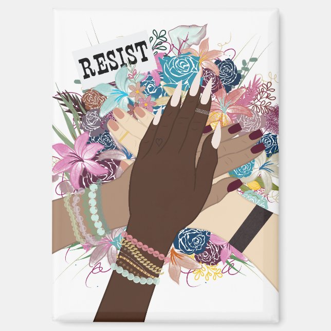 Gemeinsam aufleben - feministische Kunst des Flori Magnet (Vorderseite)