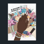 Gemeinsam aufleben - feministische Kunst des Flori Postkarte<br><div class="desc">Dieses beeindruckende Kunstwerk verkörpert die Stärke von Solidarität und Widerstand. Dieses Design, das eine abwechslungsreiche Gruppe von Händen über einen lebendigen, blumigen Hintergrund verfügt, zelebriert Aktivismus, Feminismus und Einheit. Ob Sie Ihre Werte zum Ausdruck bringen, soziale Gerechtigkeit unterstützen oder Ihrem Alltag eine inspirierend Aussage hinzufügen, dieses Stück eignet sich perfekt...</div>