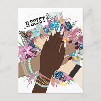 Gemeinsam aufleben - feministische Kunst des Flori Postkarte
