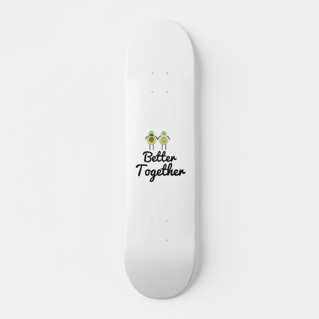 Gemeinsam Avocado Paar Skateboard (Vorne)