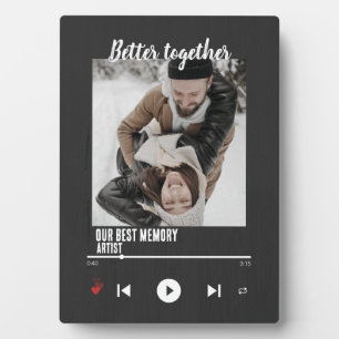 Gemeinsam besser: Custom Music Song & Couple Foto Fotoplatte