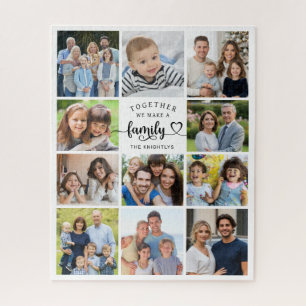 Gemeinsam bilden wir ein 11 Fotos Familienherz