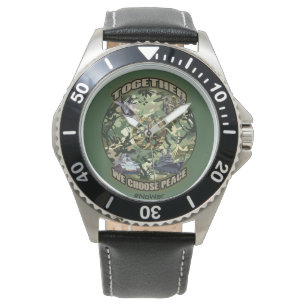 Gemeinsam entscheiden wir uns für Frieden Armbanduhr