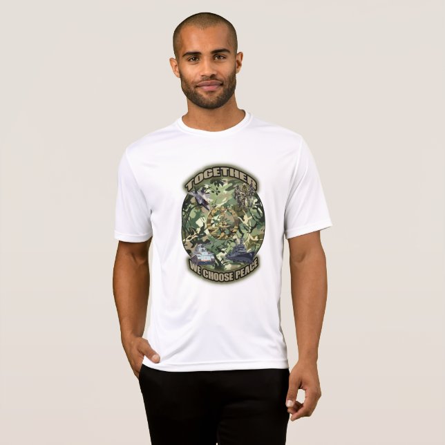 Gemeinsam entscheiden wir uns für Frieden T-Shirt (Vorne ganz)