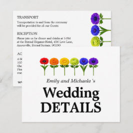 🌈 Gemeinsam Erblühen – Hochzeitsdetails Begleitkarte