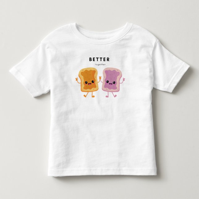 Gemeinsam Erdnussbutter und Gelee-Shirt Kleinkind T-shirt (Vorderseite)
