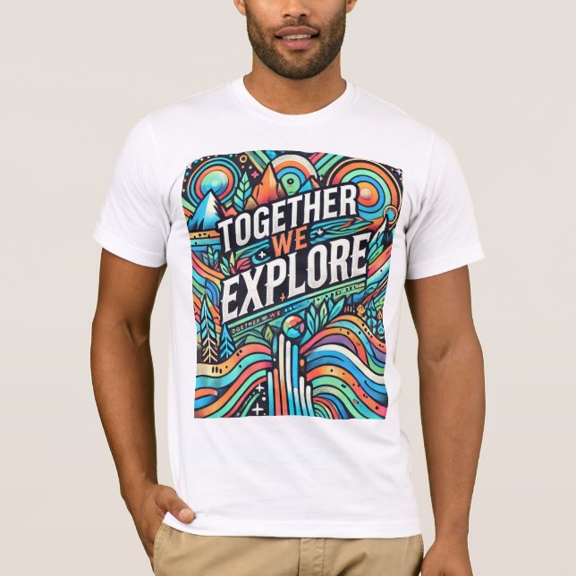 Gemeinsam erforschen wir: Erlebniswelten" T-Shirt (Vorderseite)