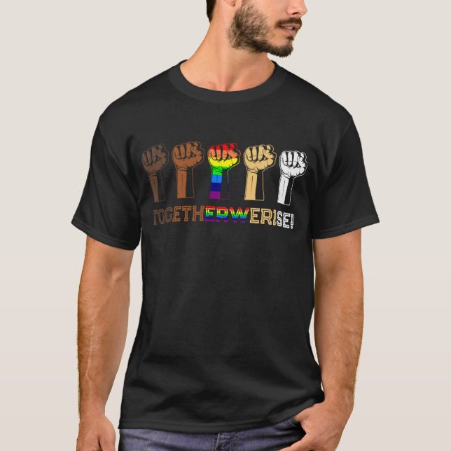 Gemeinsam erheben wir - Materie für das Schwarze L T-Shirt (Vorderseite)