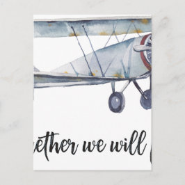 Gemeinsam fliegen wir postkarte