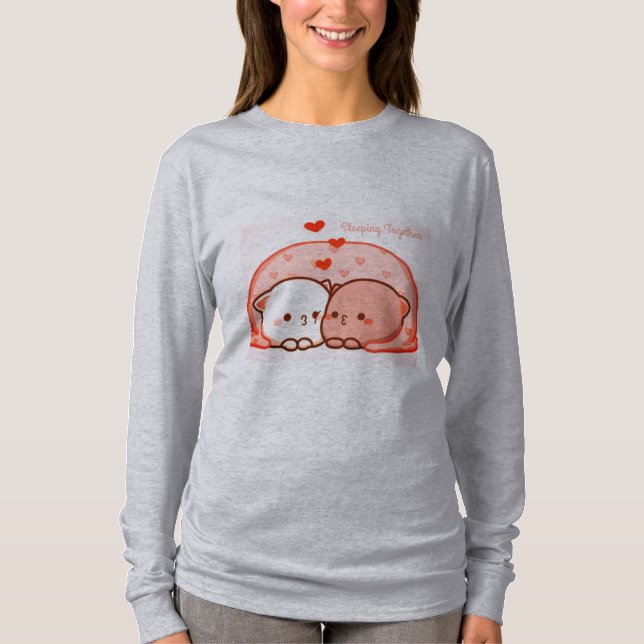 Gemeinsam Frauen Blume am besten schlafen T-Shirt (Vorderseite)