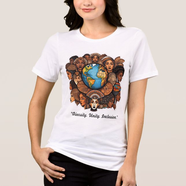 "Gemeinsam gedeihen wir Tri-Blend Shirt (Vorderseite)