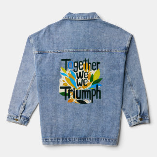 Gemeinsam haben wir Erfolg Jeansjacke