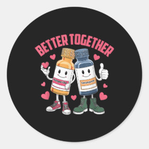 Gemeinsam Haldol Ativan Icu Nurse Valentines Runder Aufkleber