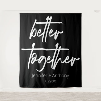Gemeinsam Hochzeiten Personalisierter Hintergrund Wandteppich