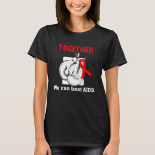 Gemeinsam können wir Aids schlagen Boxhandschuhe R T-Shirt