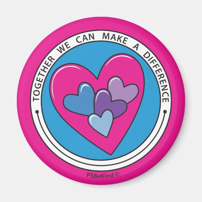 Gemeinsam können wir einen Unterschied machen 2_ M Magnet (Vorne)