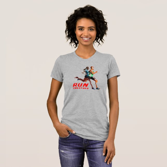 Gemeinsam laufen | Bella + Leinwand für Frauen T-Shirt (Vorne ganz)