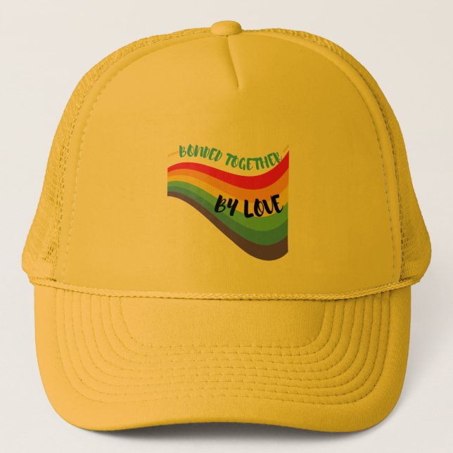 Gemeinsam mit der Liebe als Geschenk für Freunde Truckerkappe (Vorderseite)