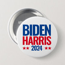 gemeinsam mit Kamala harris 2024 Wiederwahlknopf