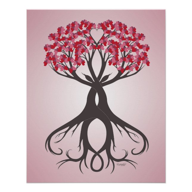 Gemeinsam mit Liebe-Glossy Poster wachsen (Vorderseite)