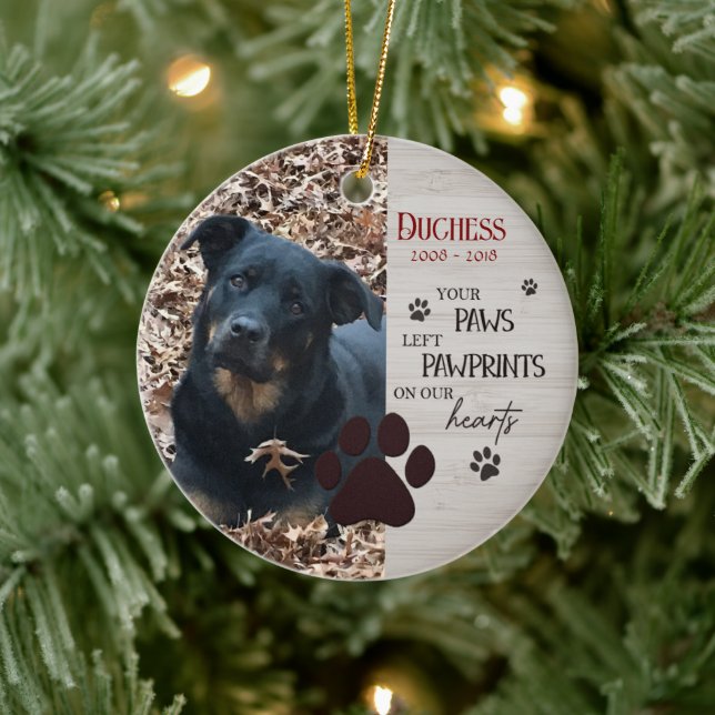 Gemeinsam nie eine Pet-Gedenkstätte Keramik Ornament (Baum)