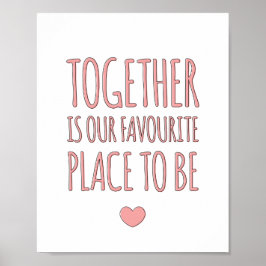 Gemeinsam - Printmedien der Familie in Pink Poster