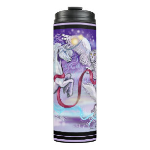 Gemeinsam sind wir ein Einhorn Thermosbecher