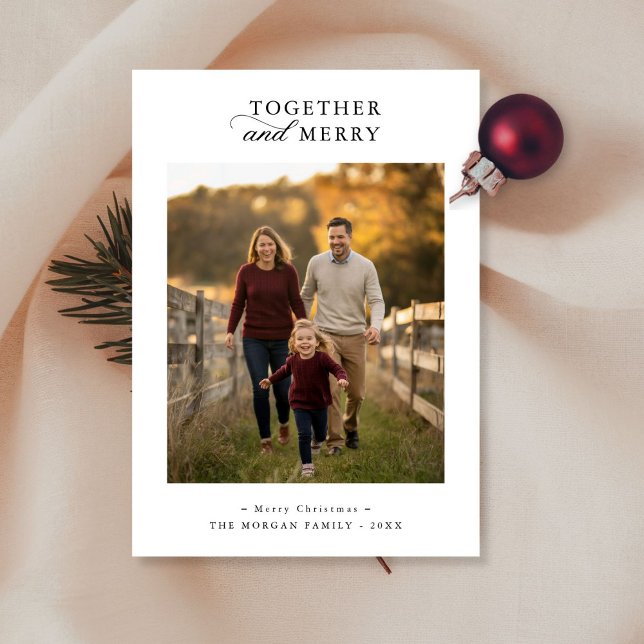 Gemeinsam und fröhlich Rustic Foto Weihnachten (Von Creator hochgeladen)