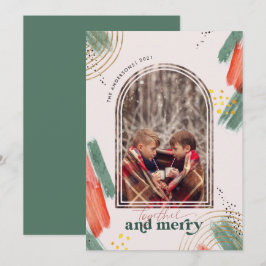 Gemeinsam und Merry | Foto Arch Moderne Weihnachte Feiertagskarte