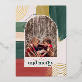 Gemeinsam und Merry | Foto Arch Moderne Weihnachte Folieneinladung