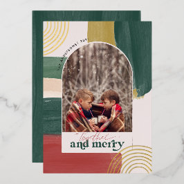 Gemeinsam und Merry | Foto Arch Moderne Weihnachte Folieneinladung